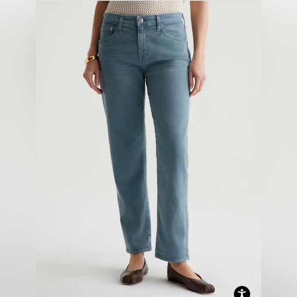 AG Adriano Goldschmied denim ex-boyfriend slouchy slim cloud soft blue size 28 - Picture 1 of 8